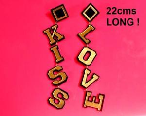 【送料無料】ピアス　クーンアクリルピアス　ラブアンプキスdare um zu khn riesiges acryl ohrringe liebe amp; kuss cg1505｜hokushin