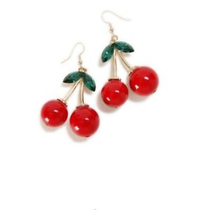 【送料無料】ピアス　デレッドラインストーンピアス　as de58842 red strass empfindliche kirsche ohrringe fur frauen zink legierung a｜hokushin