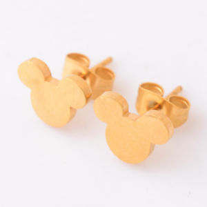 【送料無料】ピアス　デステンレススチールメッキクラシックas de56373 laney 316l edelstahl gold plating frauen klassisches tier｜hokushin