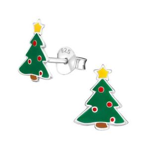 【送料無料】ピアス　クリスマスツリーボックスエポキシピアス｜hokushin