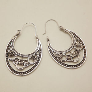 【送料無料】ピアス　デムーンビンテージピアス　チベットas de61402 frauen mond weinlese ohrringe 5 4 cm * 36 fur antike tibetanisches｜hokushin
