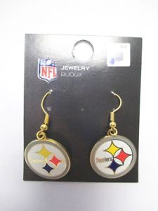 【送料無料】ピアス　ピッツバーグスティーラーズピアス　ハンガーネックレスフットボールpittsburgh steelers ohrringe hnger earrings nfl football｜hokushin