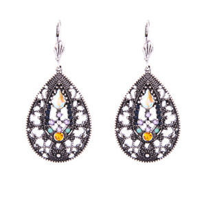【送料無料】ピアス　シルバーピアス　パジャマドリップチップターコイズイエローohrringe schlfer silber tropf spitze trkis gelb dd11｜hokushin