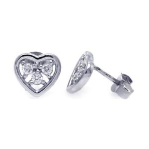 【送料無料】ピアス　レディーススターリングシルバーハートピアス　ピアス｜hokushin