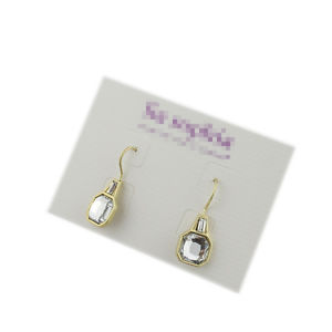 【送料無料】ピアス　アールデコピアス　リトルゴールデンスクエアクリスタルファインレトロビンテージohrringe wenig art dco golden quadrat kristall fein retro vintage cc 2｜hokushin