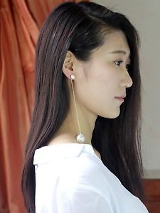 【送料無料】ピアス　ピアス　ゴールデンネイルファインビンテージペンダントライトohrringe golden nagel fein sehr lang anhnger perle vintage leicht 14cm cc 8