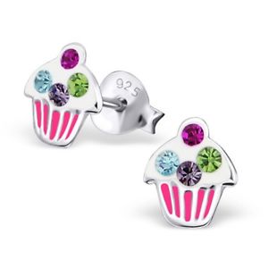 【送料無料】ピアス　ピアス　シルバーピアス　ニッケルフリーマフィンカップケーキカラフル