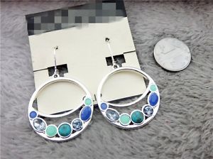 【送料無料】ピアス　シルバーピアス　パジャマラウンドターコイズクラスレトロohrringe schlfer silber runde trkis blau grn class retro cc10