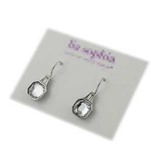 【送料無料】ピアス　アールデコシルバースクエアクリスタルファインレトロビンテージピアス　ohrringe wenig art dco silber quadrat kristall fein retro vintage cc 2