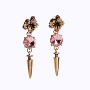 【送料無料】ピアス　ピアス　コネクタピンクレトロ