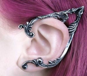 【送料無料】ピアス　ピアス　ゴシックレウスフレームalchemy gothic arboreus elfe blumenmuster umgriff zinn links ohr rahmen ohrring