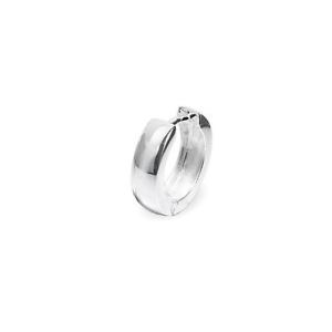 【送料無料】ピアス　スターリングシルバークレオールsingle echt 925 sterlingsilber klapp creole quadratisch gerundet 15mm 1887