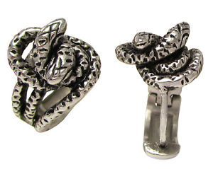 【送料無料】ピアス　ピアス　ステンレススチールロールバーヘビkikuchi damen herren ohrringe edelstahl klapp creolen medusa schlangen 15,8 mm｜hokushin