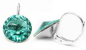 【送料無料】ピアス　ピアス　スワロフスキーライトターコイズターコイズピアス　アレルゲンneu ohrhnger 12mm swarovski steine light turquoisetrkis ohrringe antiallergen
