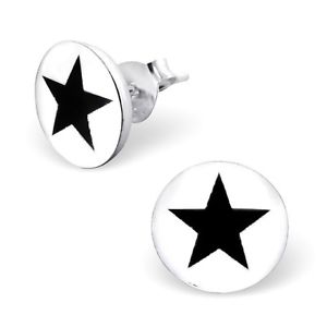 【送料無料】ピアス　スターリングシルバースターデザインピアス　ゴシック｜hokushin