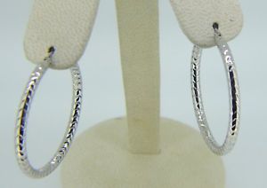 【送料無料】ピアス　スターリングシルバーグラムフープ63 gramm sterlingsilber creolen t73