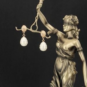 【送料無料】ピアス　ナシゴールデンピアス　クリップバロックレトロ｜hokushin