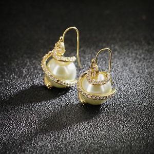 【送料無料】ピアス パールアールデコレースビンテージクラスピアス ohrringe golden art deco perle fein lace vintage class ehe aa 13