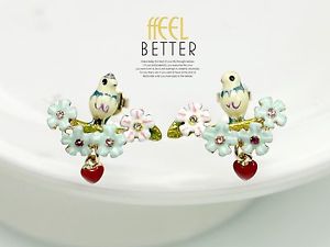 【送料無料】ピアス ピアス ファッションプラグピンクエナメルビンテージ