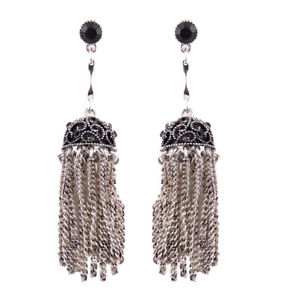 【送料無料】ピアス　ピアス　ボンメルタッセルメタルビンテージohrringeohren silber lang bommel quaste gemeielt metall ethnisch vintage aa20