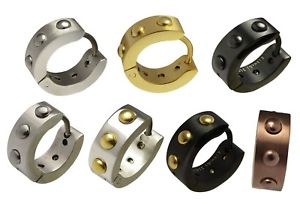 【送料無料】ピアス　クラシックピアス　レディースフープチタンステンレススチールリベットkikuchi klassische ohrringe damen herren klapp creolen titan edelstahl niete