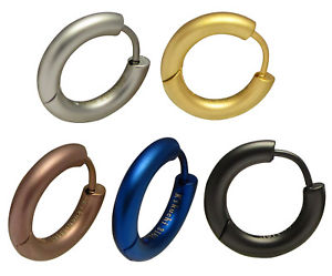 【送料無料】ピアス　ピアス　チタンステンレススチールクラシックフープチューブマットkikuchi ohrringe titan edelstahl klassische klapp creolen 3mm16mm tube matt