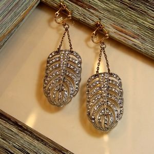 【送料無料】ピアス　ピアス　ピアス　シートohrringe ein clip lang ohrhnger blatt original abend ehe b4