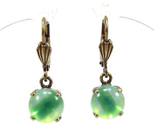 【送料無料】ピアス　ピアス　ピアス　ボヘミアガラスブロンズサブリナグリーンハンドメイドsoho ohrhnger ohrringe bohemia glas bronze sabrina grn 1960s handmade