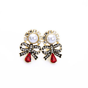 【送料無料】ピアス ピアス クリップゴールデンフライブラックレッドパールビンテージプライヤohrringeohren clips zangen golden fliege schwarz rot perle vintage j6|hokushin