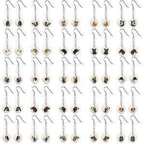 【送料無料】ピアス　モチーフピアス　hundemotiv perlmutt ohrhnger in herzform auswahl a b