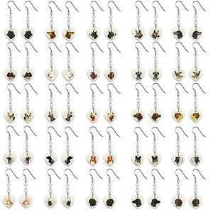 【送料無料】ピアス　モチーフピアス　hundemotiv perlmutt ohrhnger in herzform auswahl c d