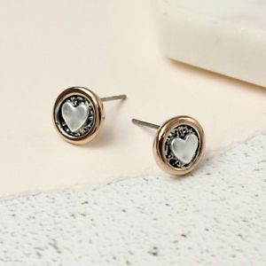 【送料無料】ピアス ハートゴールドラウンドピアス ローズversilbert herz in rosegold runde ohrringe 02546