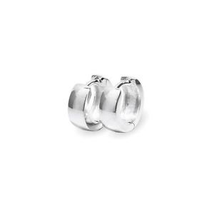 【送料無料】ピアス スターリングシルバーヒンジロールバーpaar echt 925 sterlingsilber klapp creolen quadratisch gerundet 12mm 1888|hokushin