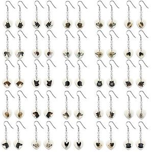 【送料無料】ピアス　モチーフピアス　hundemotiv perlmutt ohrhnger in herzform auswahl k m