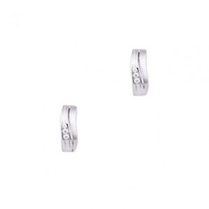 【送料無料】ピアス　エースシルバーピアス　フープホワイトフープヒンジass 925 silber damen kinder ohrringe creolen scharniercreolen 15mm mit weien zi