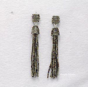 【送料無料】ピアス　ピアス　ボンメルタッセルミニパールマルチクリップロングレトロohrringeohren clip auf bommel quaste mini perle mehrfarbig lang retro b16｜hokushin