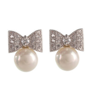 【送料無料】ピアス　シルバーピアス　クリップジルコニウムパールフライohrringe clips silber fliege cz zirkonium perle ehe j3｜hokushin
