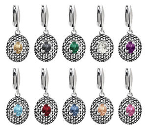 【送料無料】ピアス　スワロフスキースターリングシルバーセキュリティイヤーフックsterling silber oval sicherheit ohrhaken gemacht mit 4120 swarovski kristalle