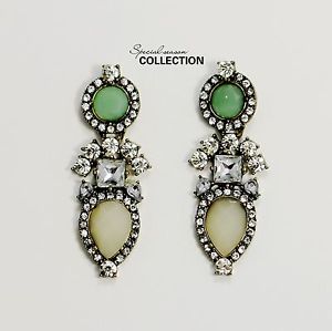 【送料無料】ピアス　ゴールデンピアス　ピアス　グリーンベージュビンテージオリジナルohrringe clips golden ohrhnger tropf grn beige vintage original j1