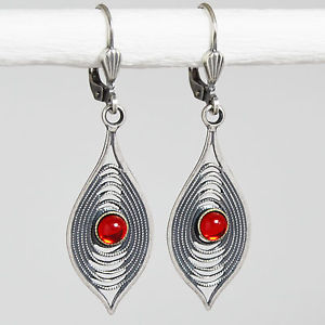 【送料無料】ピアス　ピアス　スワロフスキーヴィンテージレトロサイアムクリスタルシルバーgrevenkmper ohrringe swarovski kristall silber rund vintage retro rot siam
