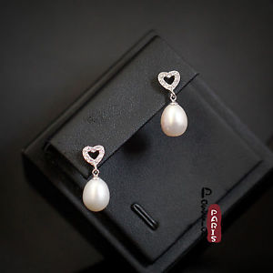 【送料無料】ピアス　ピアス　スターリングシルバーohrringeohren perlmutt kulturperlen tropf wei 925 sterling silber 8mm9mm c