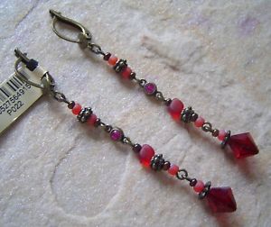 【送料無料】ピアス　ロットピアス　プチグラマーアフリクレッドマルチアンティークブロンズkonplott ohrhnger petit glamour d´ afrique red multi antique bronce