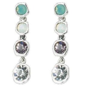 【送料無料】ピアス パークレーンレディースシルバーピアス ガラスpark lane damen silberfarben mehrfarbige glserset ohrringe|hokushin
