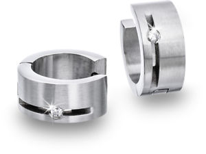 【送料無料】ピアス　ステンレススチールフープピアス　ヒンジedelstahl scharnier creolen ohrringe 420255