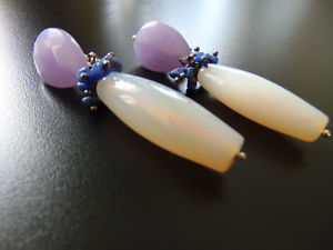【送料無料】ピアス　ピアス　ピアス　ラピスラズリレビーohrringe ohrclips versilbert mit edelsteine achat und lapislazuli,von catia levy