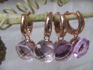 【送料無料】ピアス　ピアス　フープゴールドローズライトローズウォータートレンドローズqudo firenze ohrringe creolen rosgold light rose water rose der trend