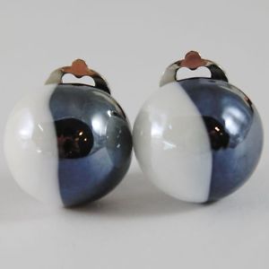 【送料無料】ピアス　ピアス　ベネチアムラノガラスohrringe antica murrina venezia mit muranoglas schwarz und wei or414a15