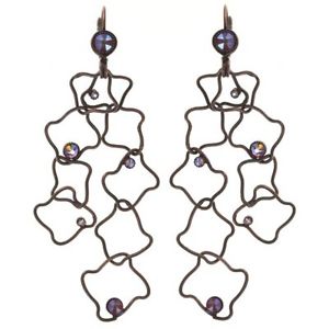【送料無料】ピアス　ブラウンオレンジアンティーククーパーロットピアス　ピアス　konplott ohrringe ohrhnger from joanna with love brownorange antique cooper