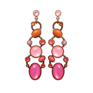 【送料無料】ピアス　ロットピアス　ピアス　エイリアンキャビアピンクオレンジkonplott ohrringe ohrhnger alien caviar pink orange