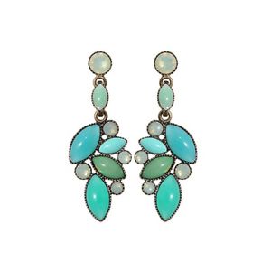 【送料無料】ピアス　ロットピアス　グリーンピアス　ダンスkonplott ohrringe ohrhnger dance with navette green